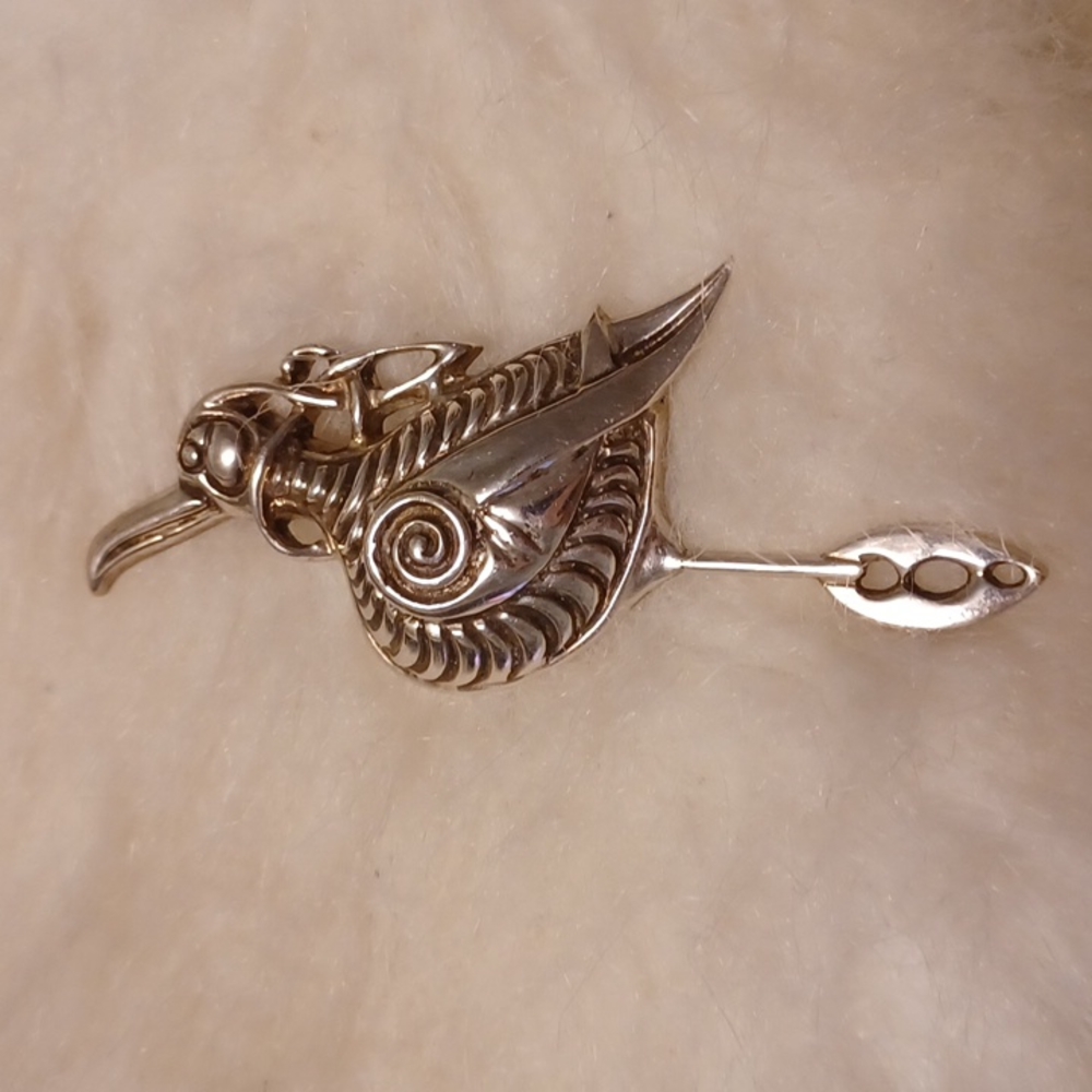 COPY - A.J.B. signed brooch.